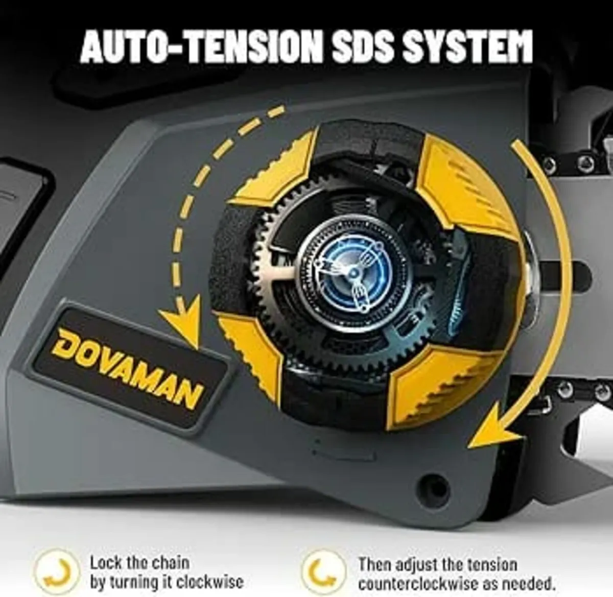 2400W Electric Chainsaw, One-Step Tool-Free Tensio - Image 2