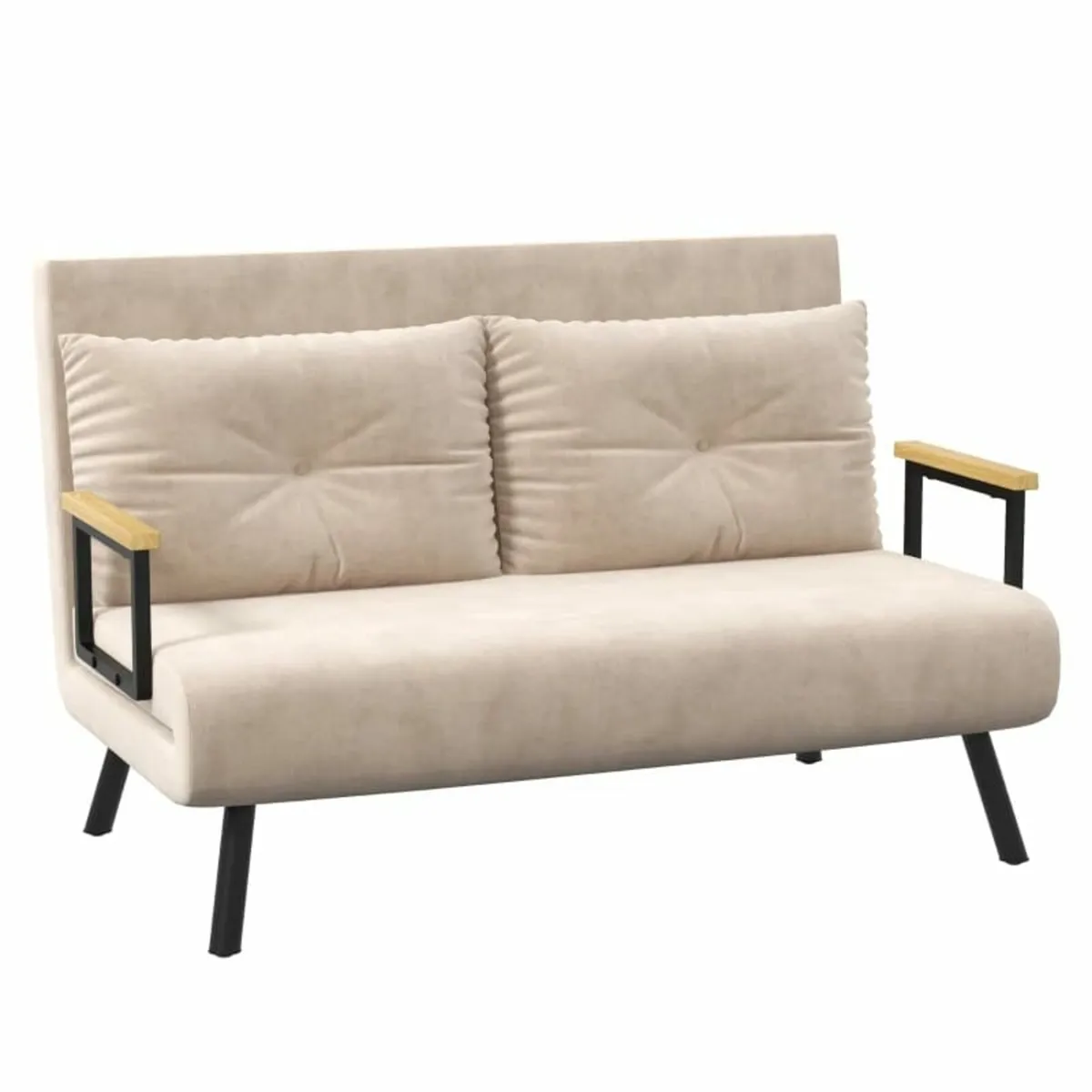 Sleeper Sofa 2-Seater Sofa Velvet Sofa, Sleeper Fu - Image 1