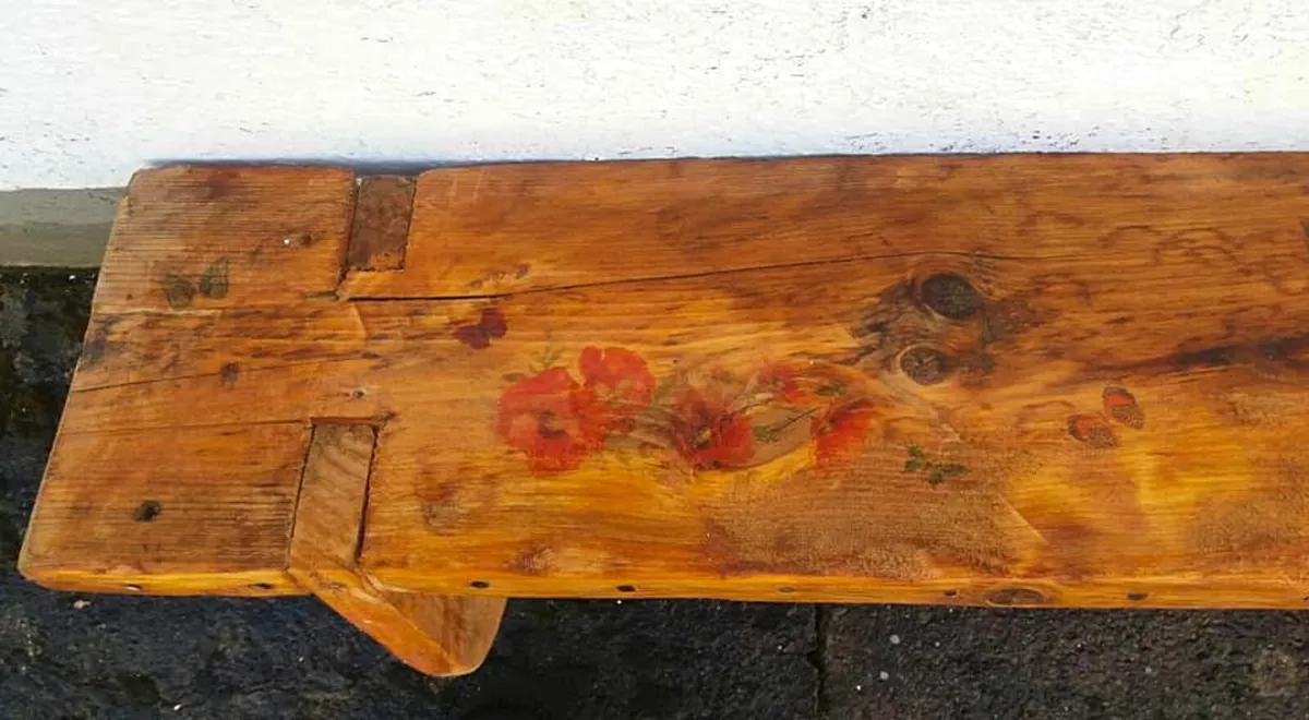 Rustic Wild Garden floating mantel / shelf LGE - Image 4