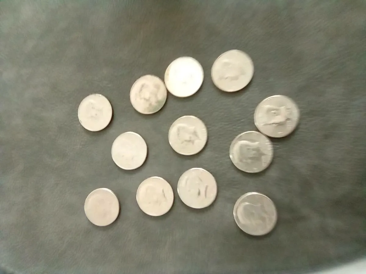 12. AMERICAN.   J.F.K.    HALF. DOLLARS - Image 2