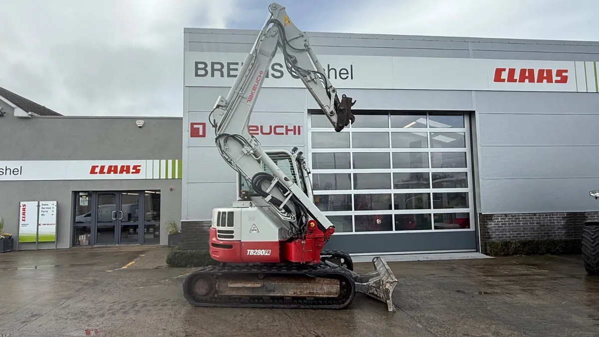 Takeuchi TB280FR Excavator - Image 3