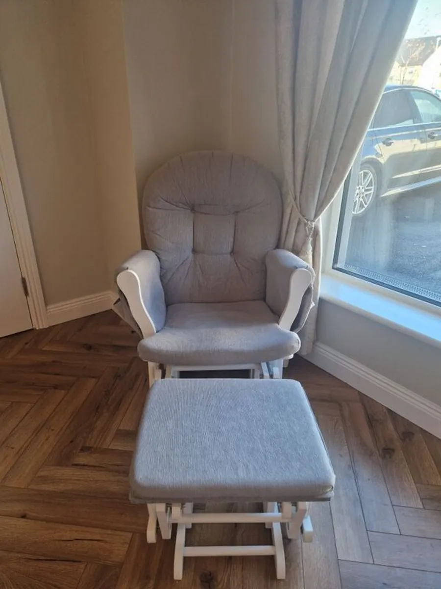 Babylo Nursing Chair and Footstool - Image 1