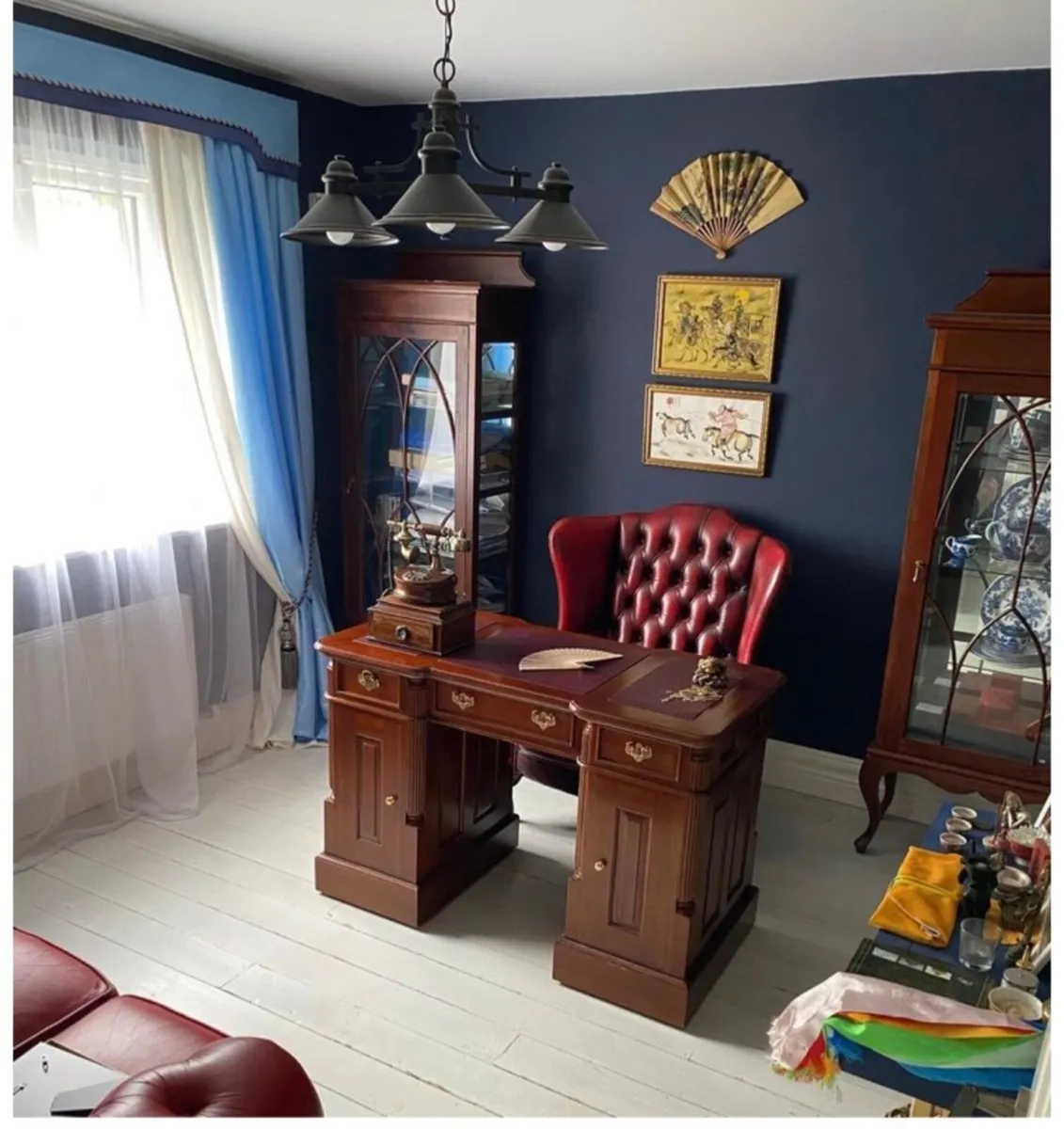 Office mahogany desk - Image 1