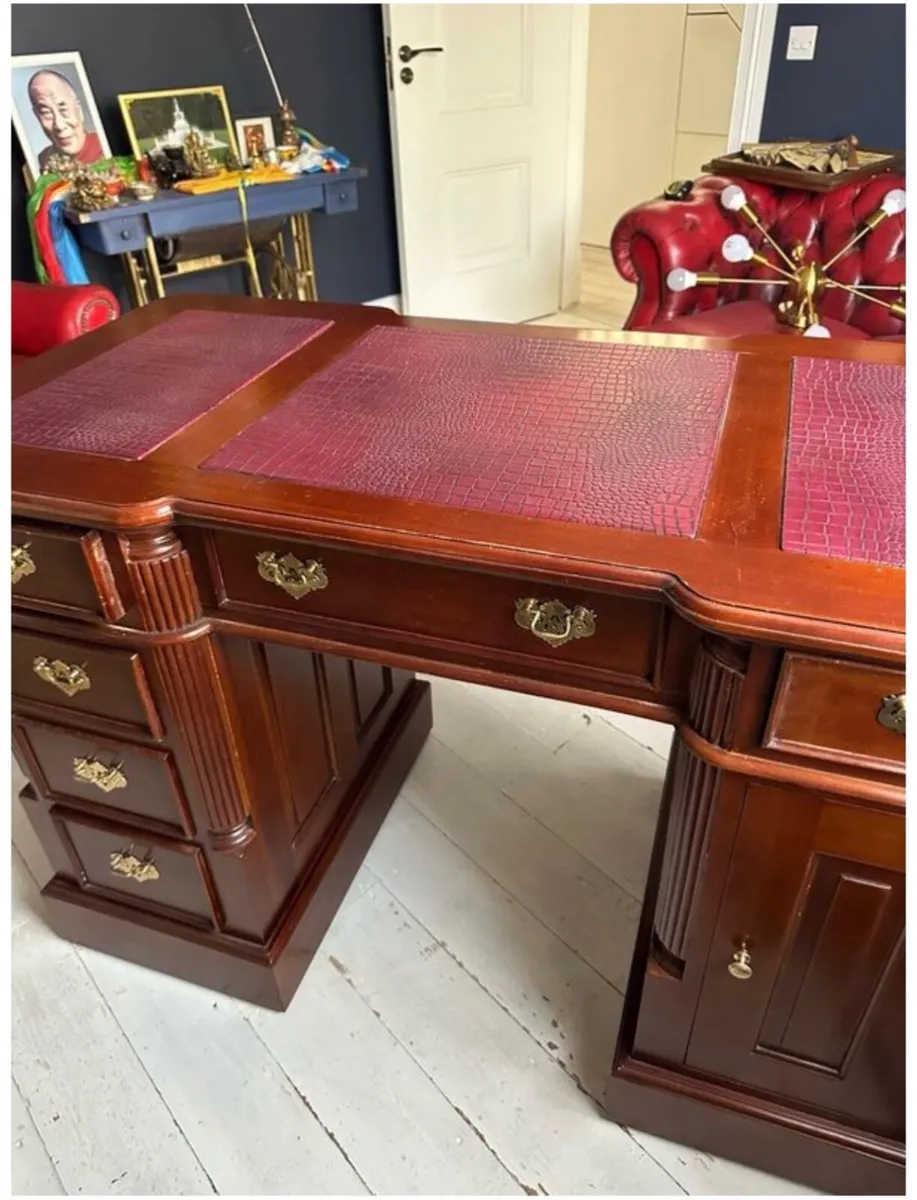Office mahogany desk - Image 2