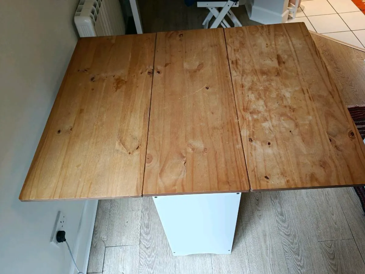 IKEA foldable dining table with 4 chairs - Image 3