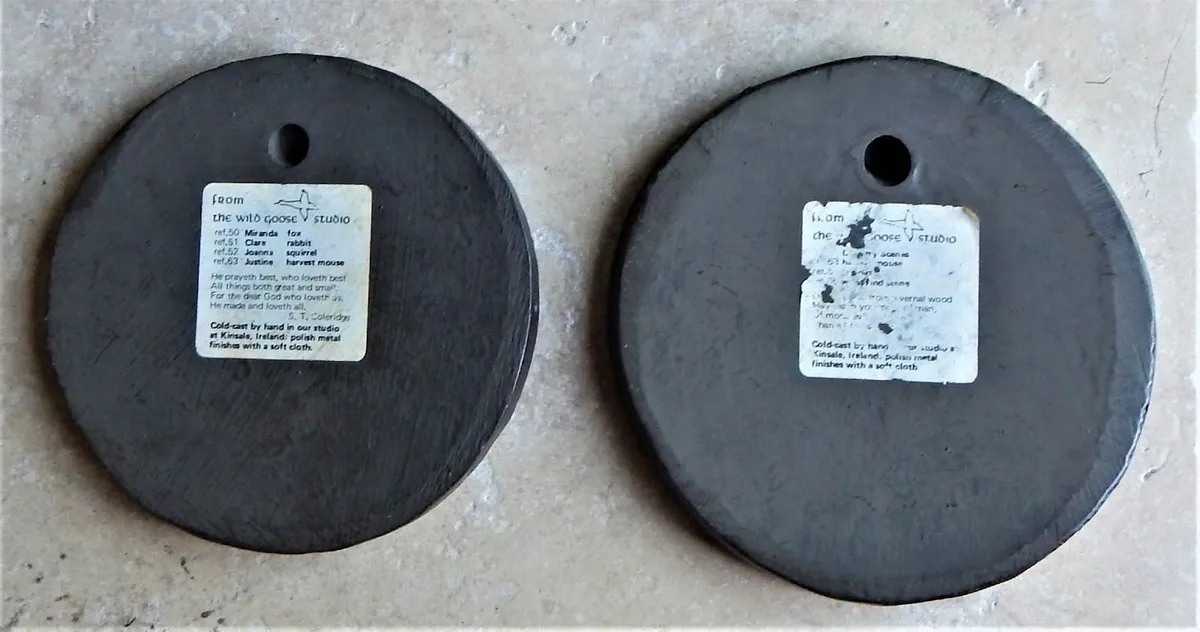 2 Cold Cast Plaques by Wild Goose Studios - Image 2