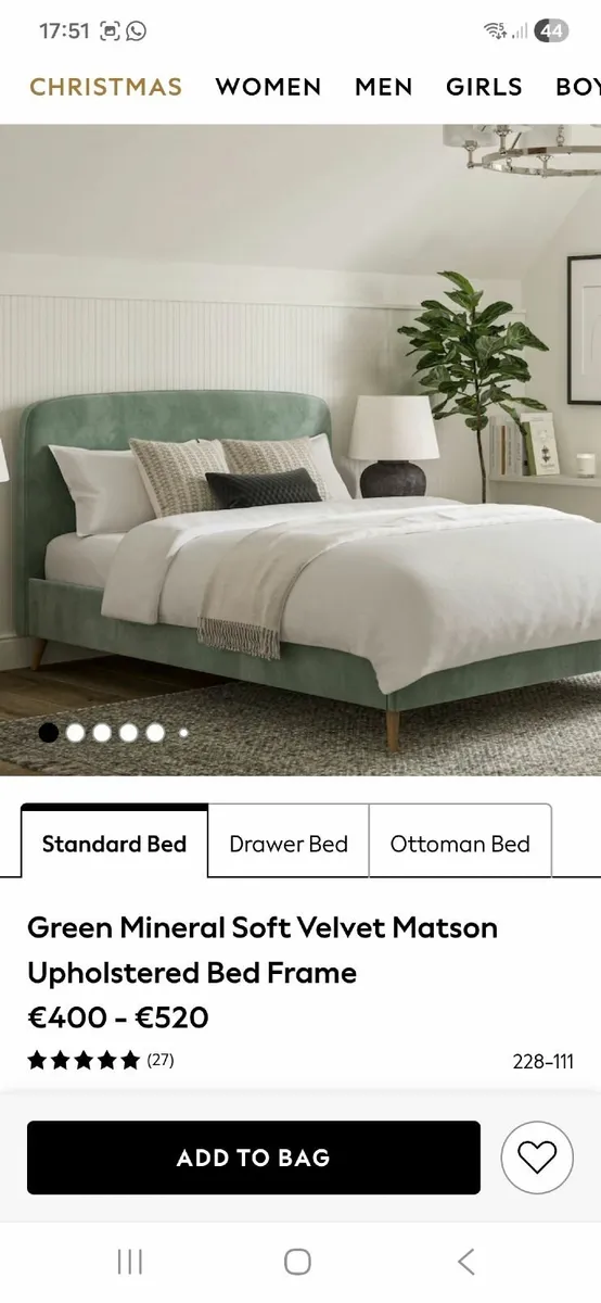 Bed frame- size double - Image 1