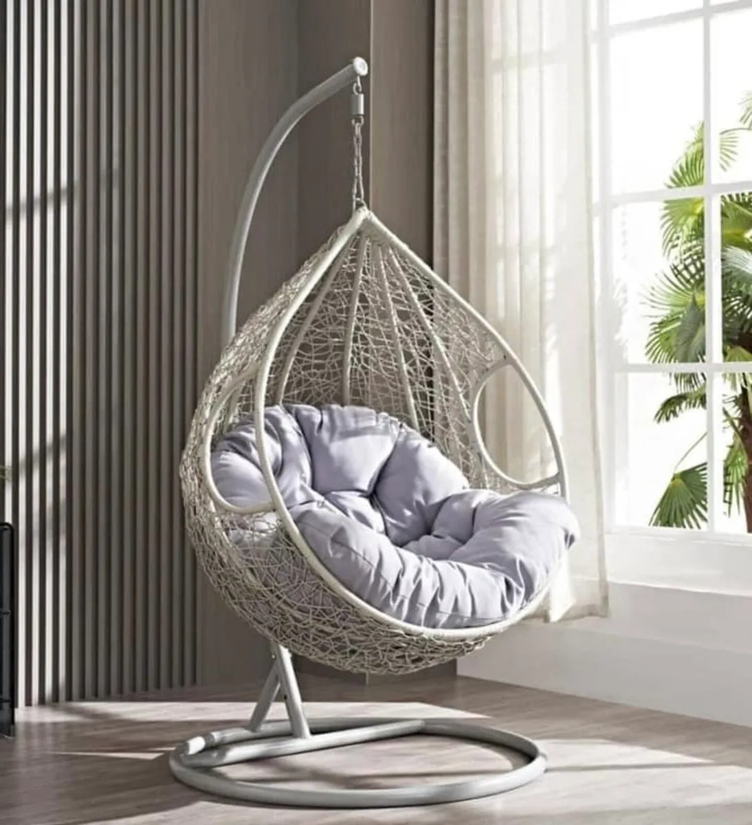 NEW RATTAN HANGING SWING EGG CHAIR - DELIVERY - Image 3