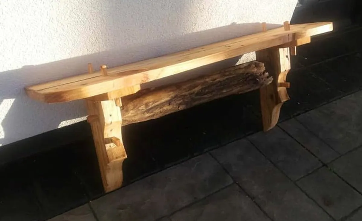 Rustic Country Stove Mantel / Floating Shelf - Image 1