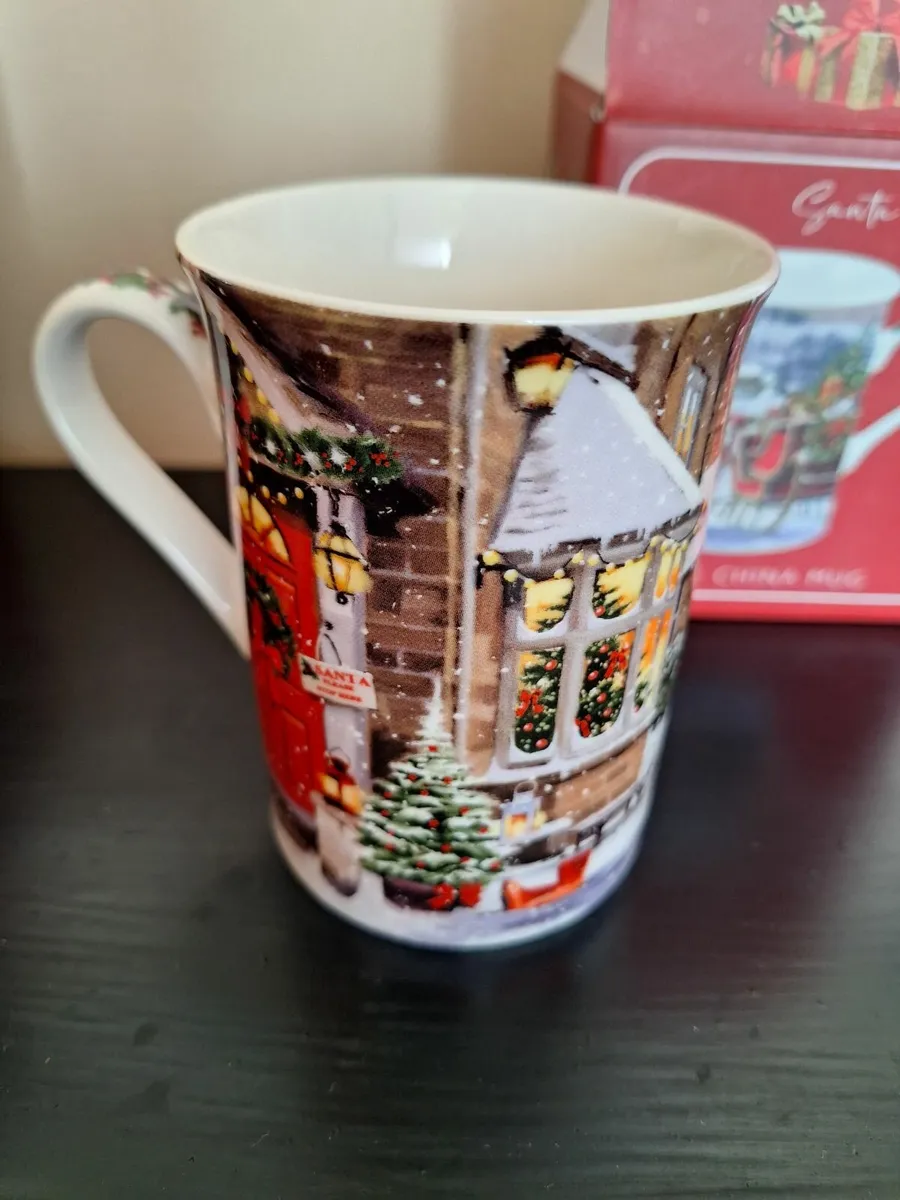 NEW Christmas china mugs x 2 - Image 2