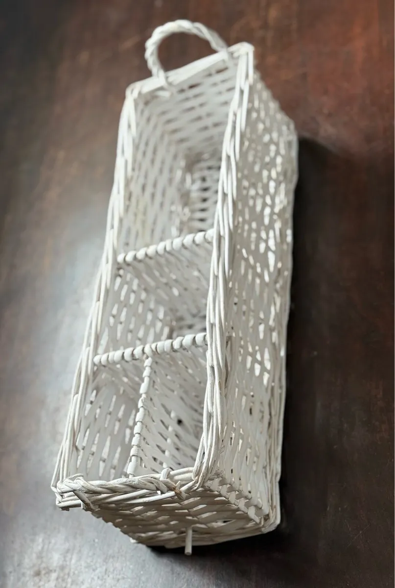 White Wicker Basket - Image 3
