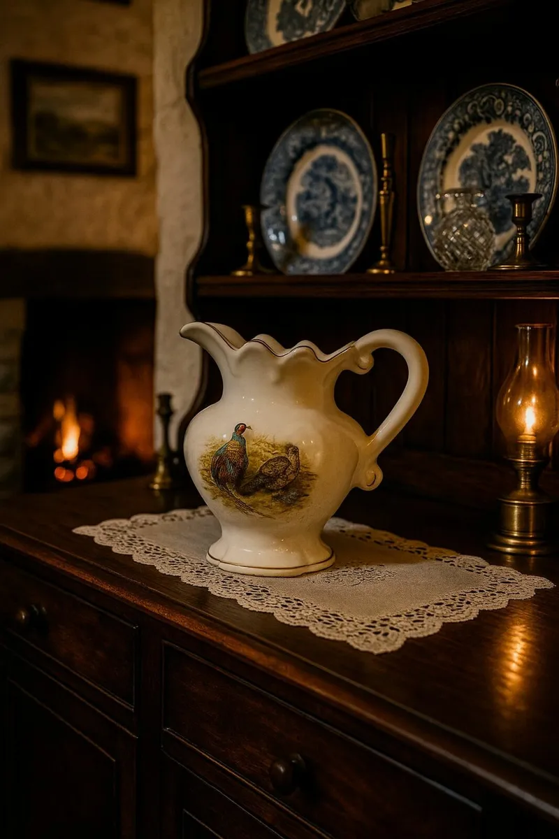 antique vintage pheasant jug cottage pub dresser - Image 1