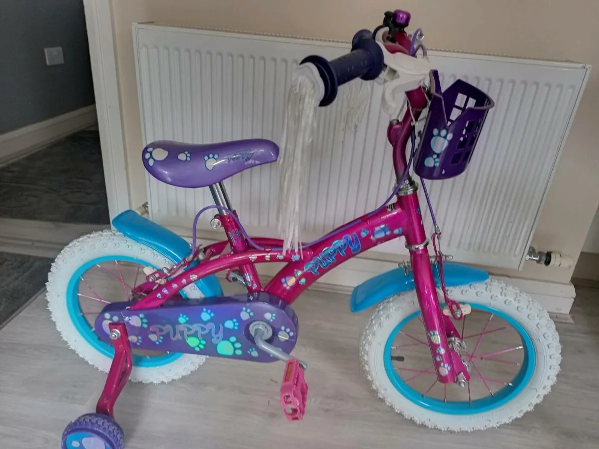 Kids puppy bike size 14 inch wheels. - Image 2