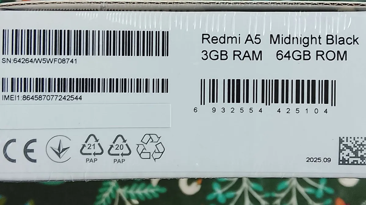 Unlocked Redmi A5 Smartphone For sale - Image 3