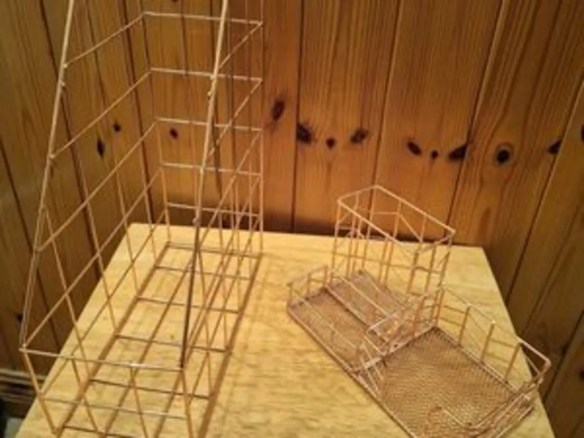 3 x rose gold desk accessories - Image 1