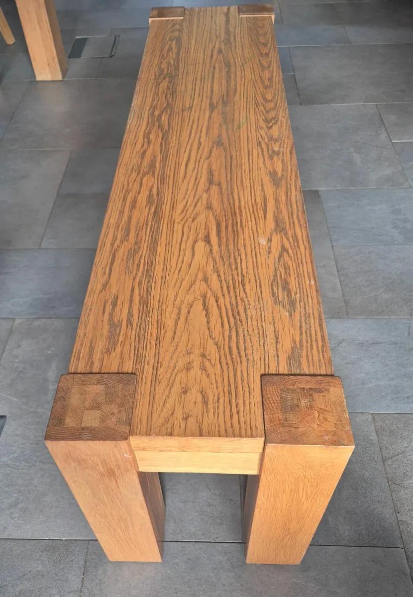 Dining table benches x 2 - Image 3