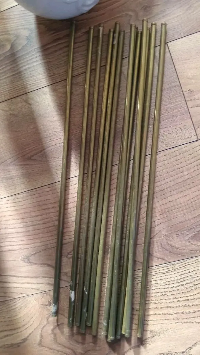 Vintage brass stair rods - Image 1