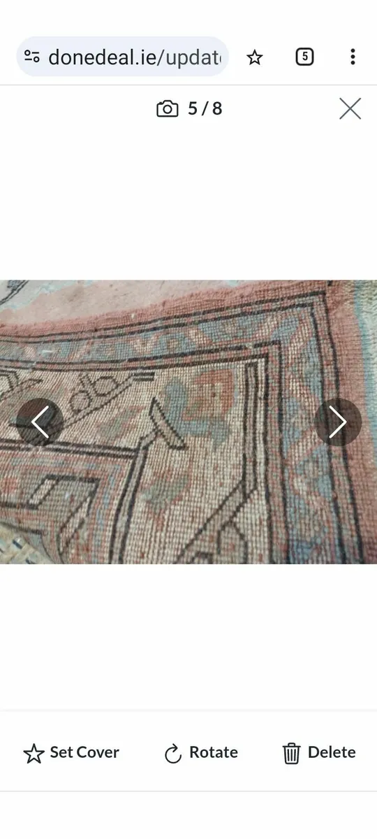 Heavy 100% wool rug handmade - Image 2