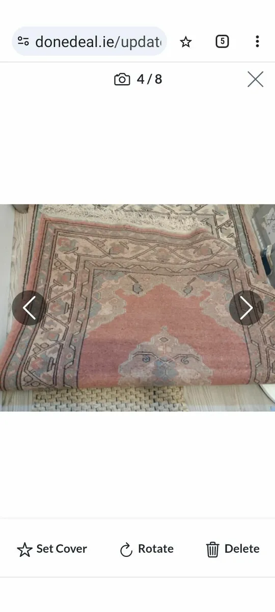 Heavy 100% wool rug handmade - Image 3