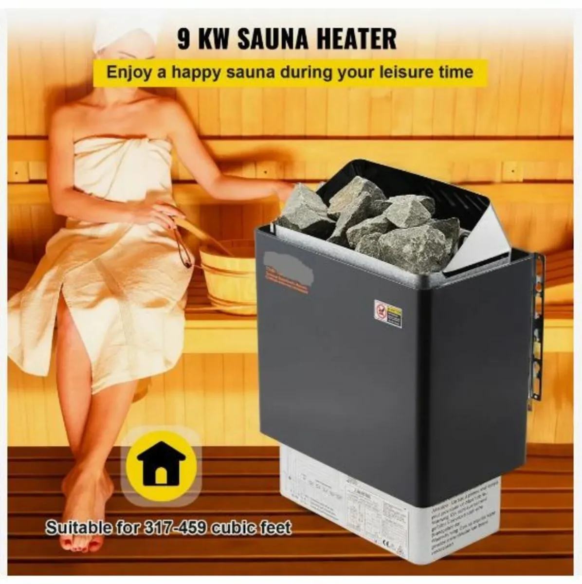 9KW Electric Dry Sauna Heater Stove - Image 2