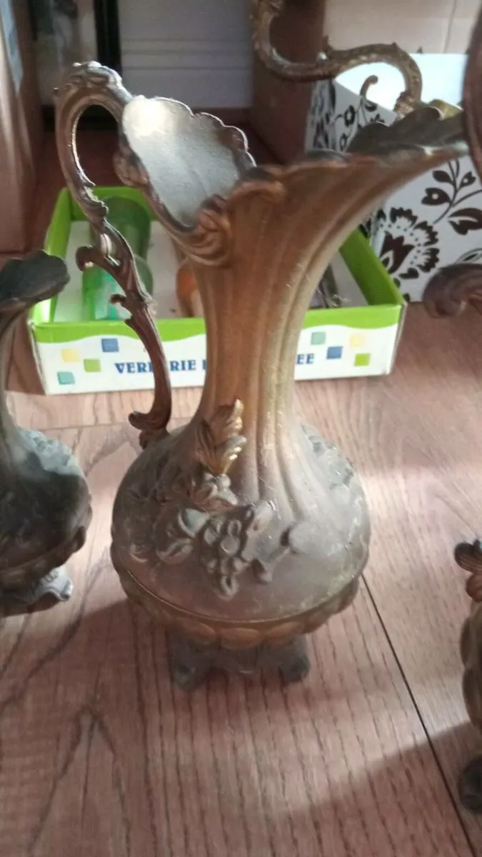 Vintage pewter jugs - Image 4