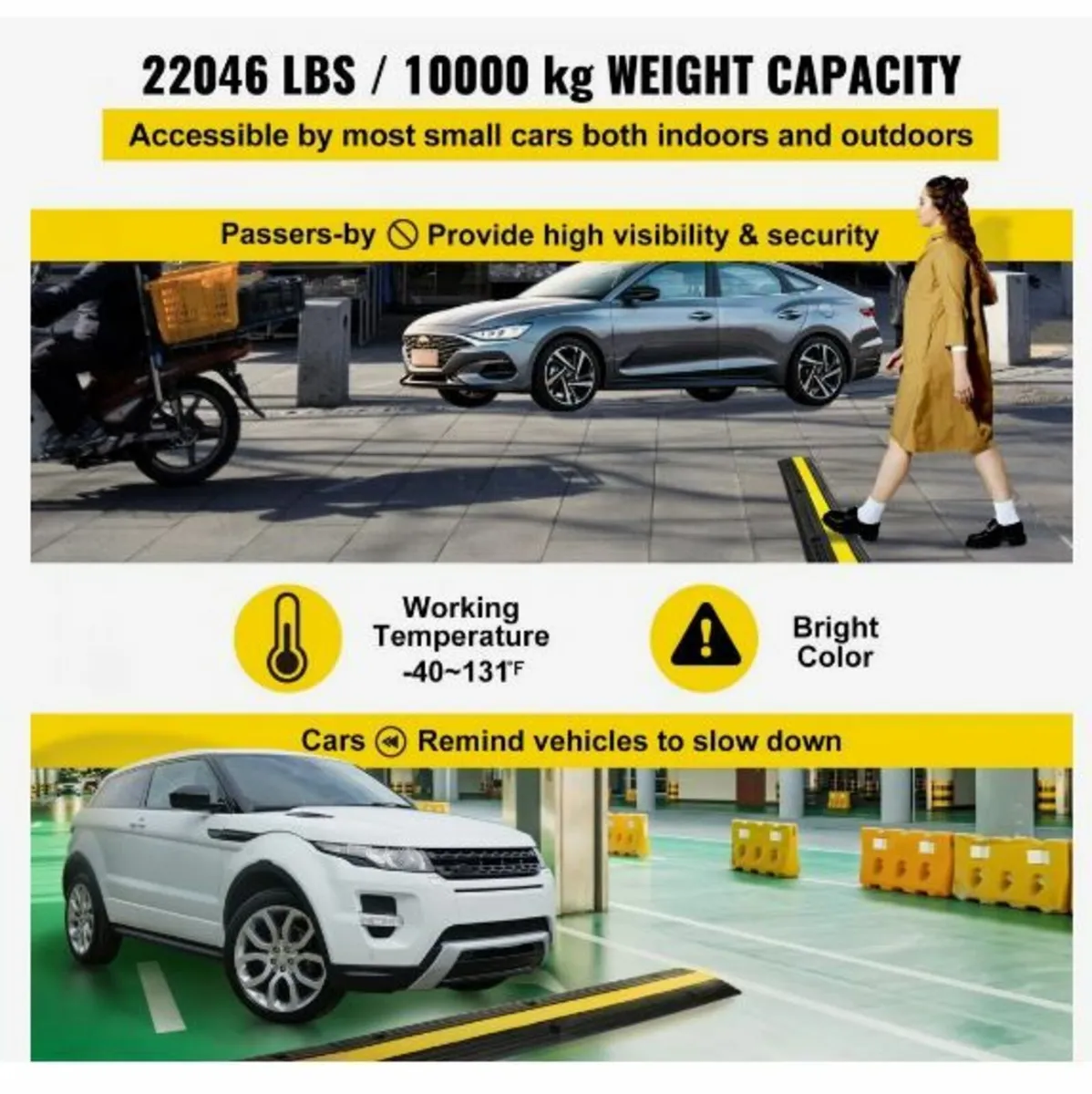 4 Pack of 1-Channel Rubber Cable Protector - Image 3