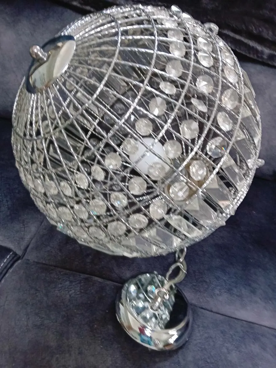 URSULA CRYSTAL BALL CEILING LIGHT AS NEW - Image 1