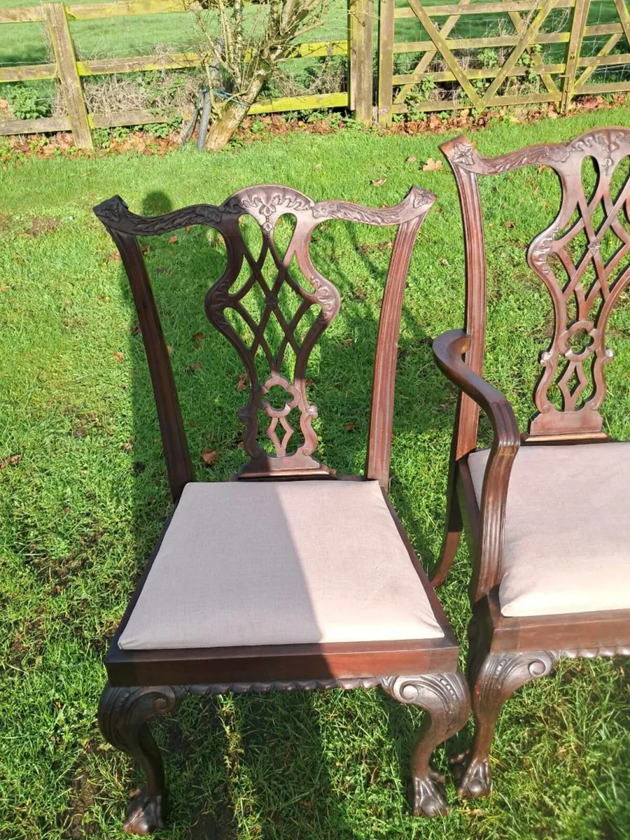 8 Thomas Chippendale chairs - Image 3