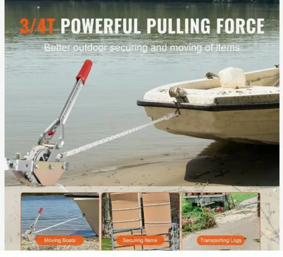 Rope Puller, 3/4 Ton (750 kg) Pulling Capacity - Image 2