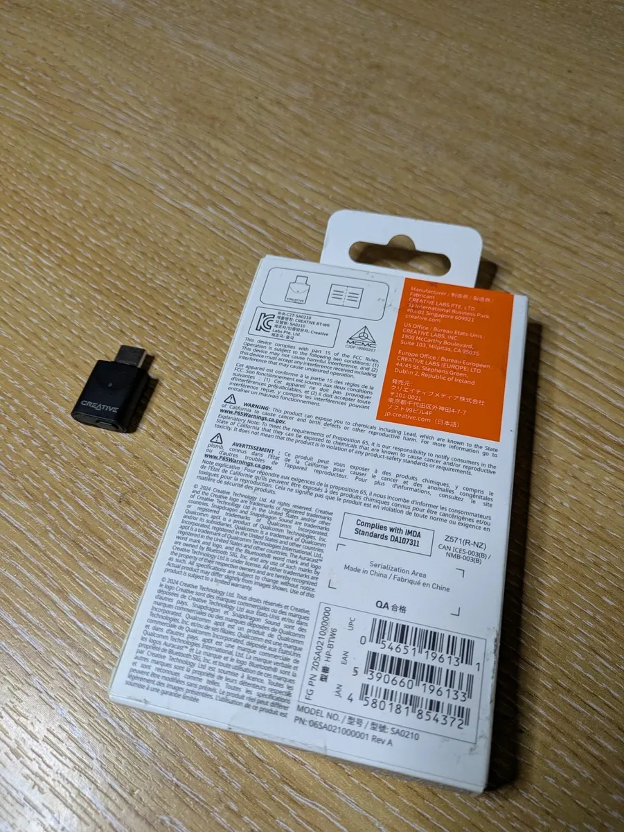 Creative BT-W6 Bluetooth 5.4 adapter incl LE Audio - Image 3