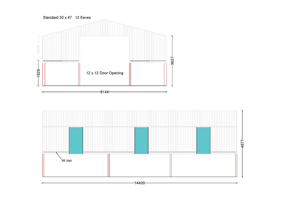 Shed Rsj Kit 30ftx47ftx12ft - Image 1