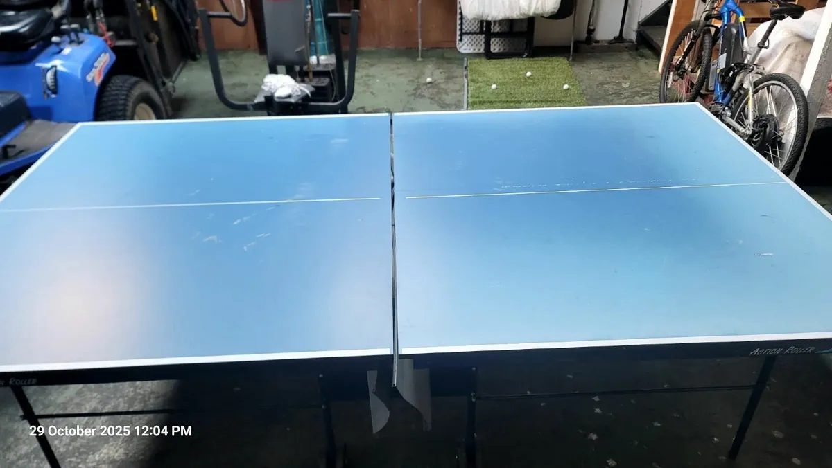 Two Stiga Basic Roller Table Tennis Tables - Image 1