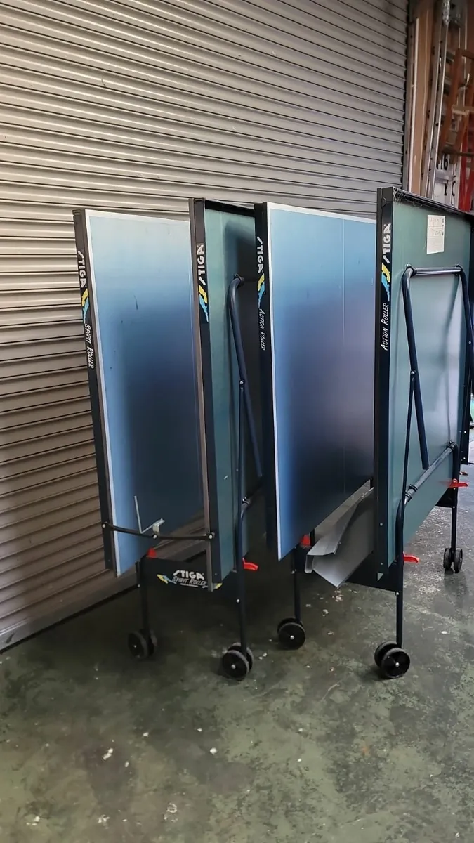 Two Stiga Basic Roller Table Tennis Tables - Image 3