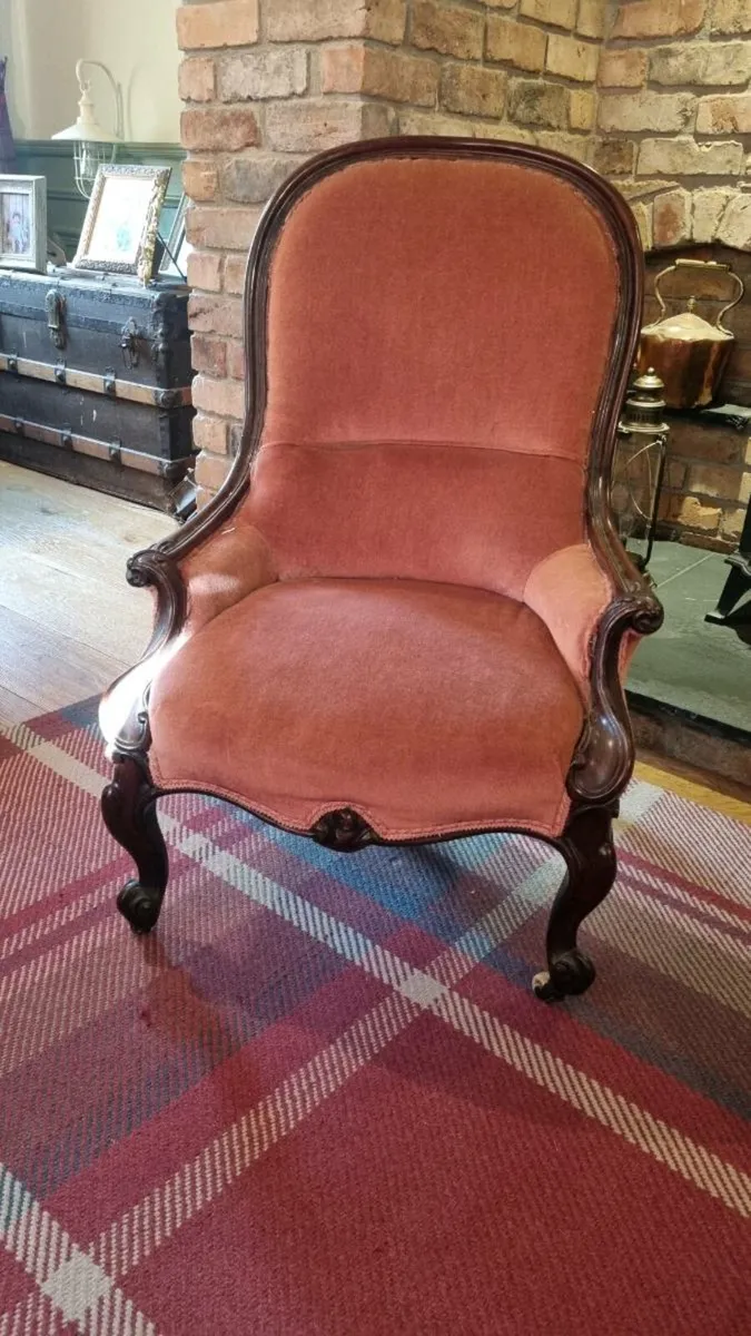 Antique Chairs, matching pair - Image 3