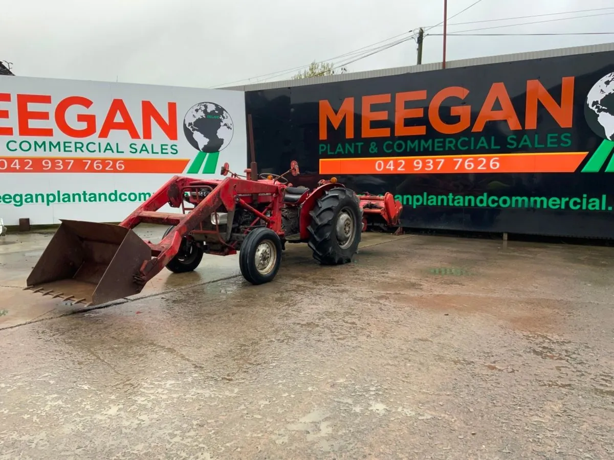 MASSEY FERGUSON MF35.....LOADER & TILLER. - Image 1