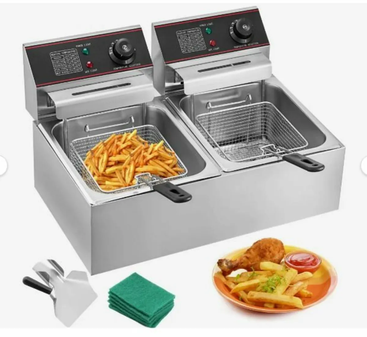 Commercial Deep Fryer 12L Electric Fryer 5000W - Image 1