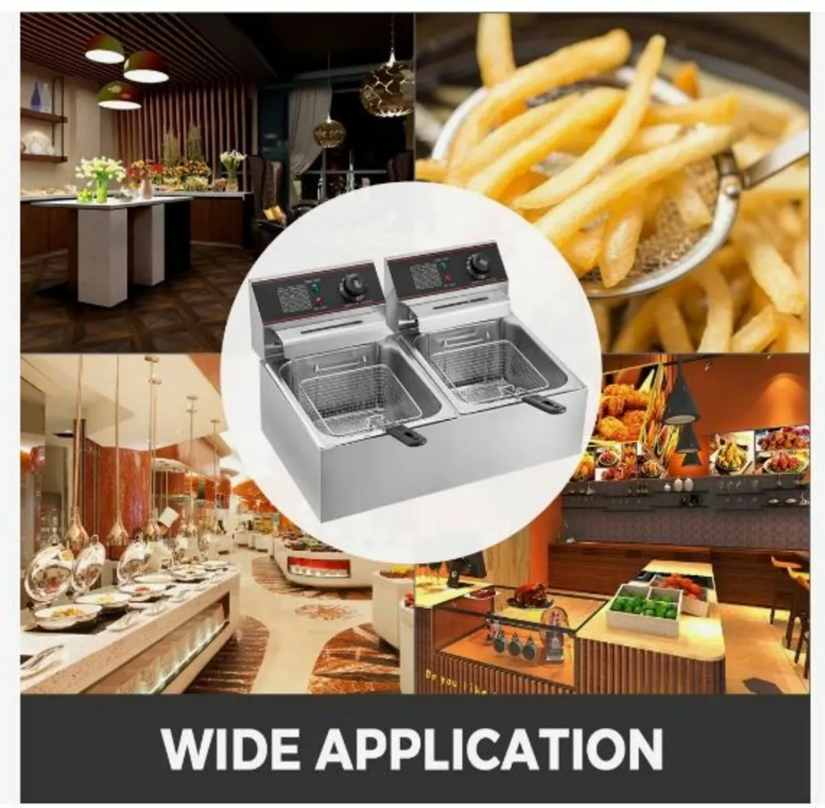Commercial Deep Fryer 12L Electric Fryer 5000W - Image 3