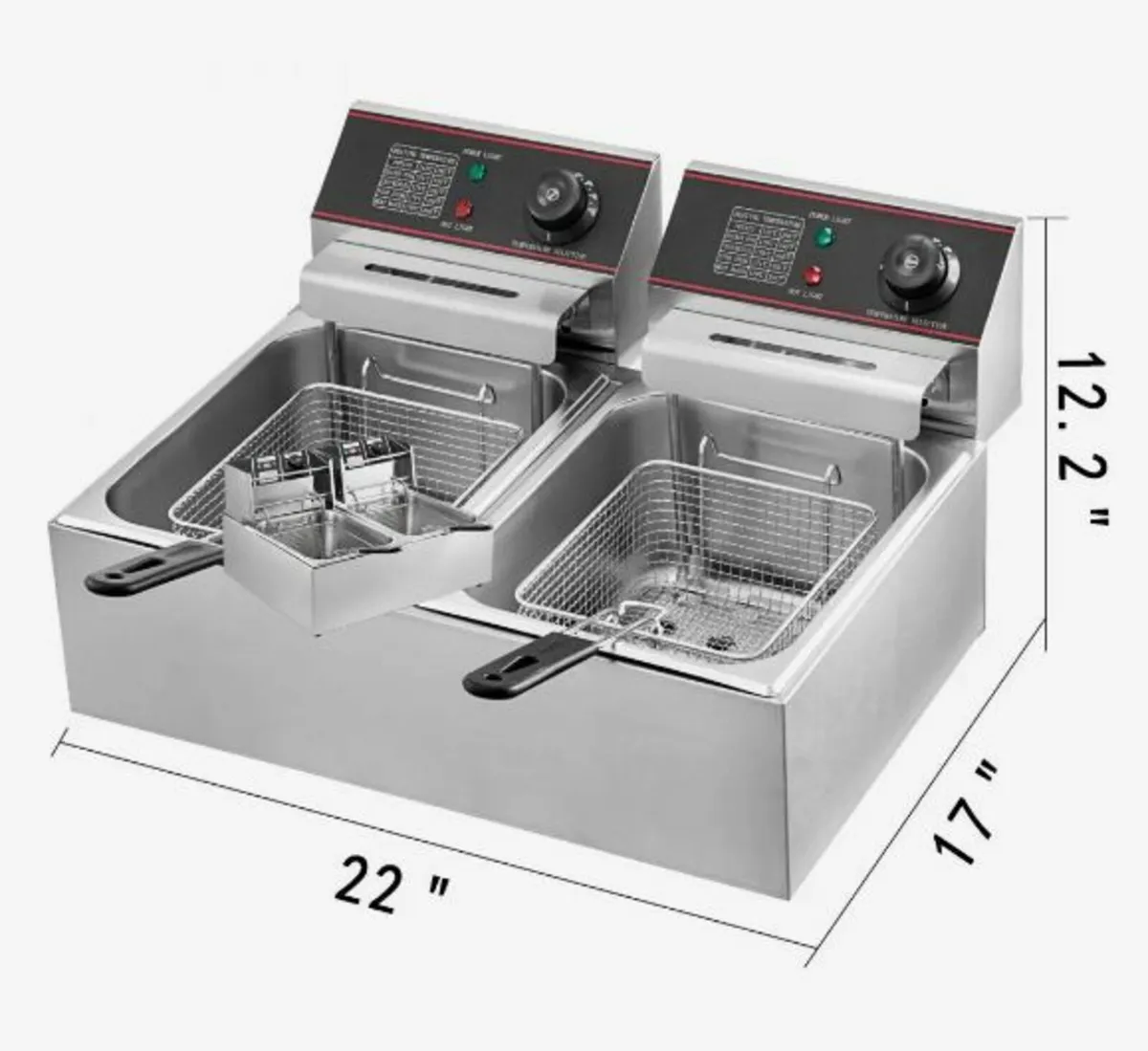 Commercial Deep Fryer 12L Electric Fryer 5000W - Image 4
