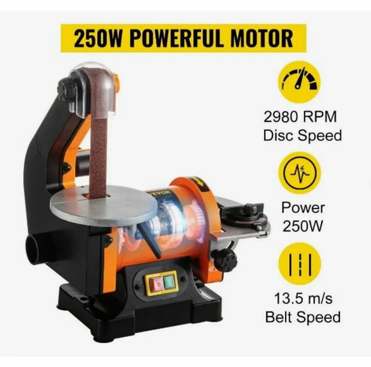 Electric Belt Grinder Sander 300W - Image 4