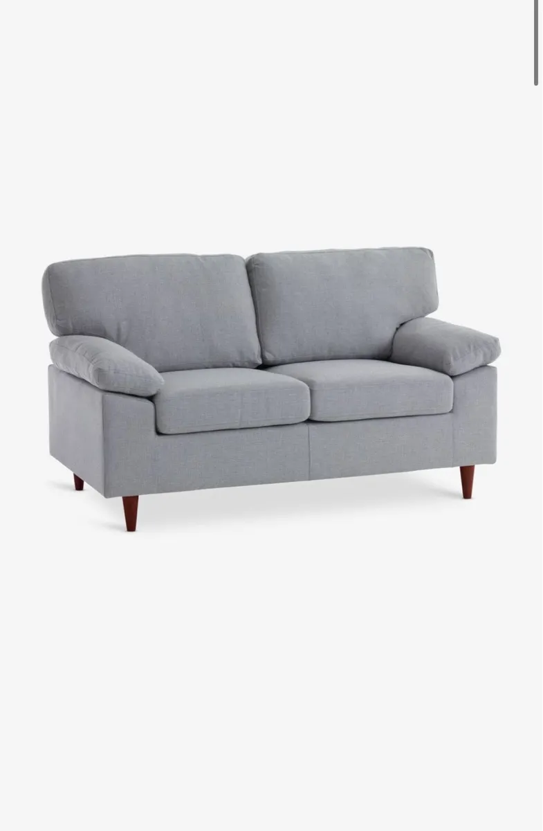 Sofa GEDVED 2-seater light grey - Image 1
