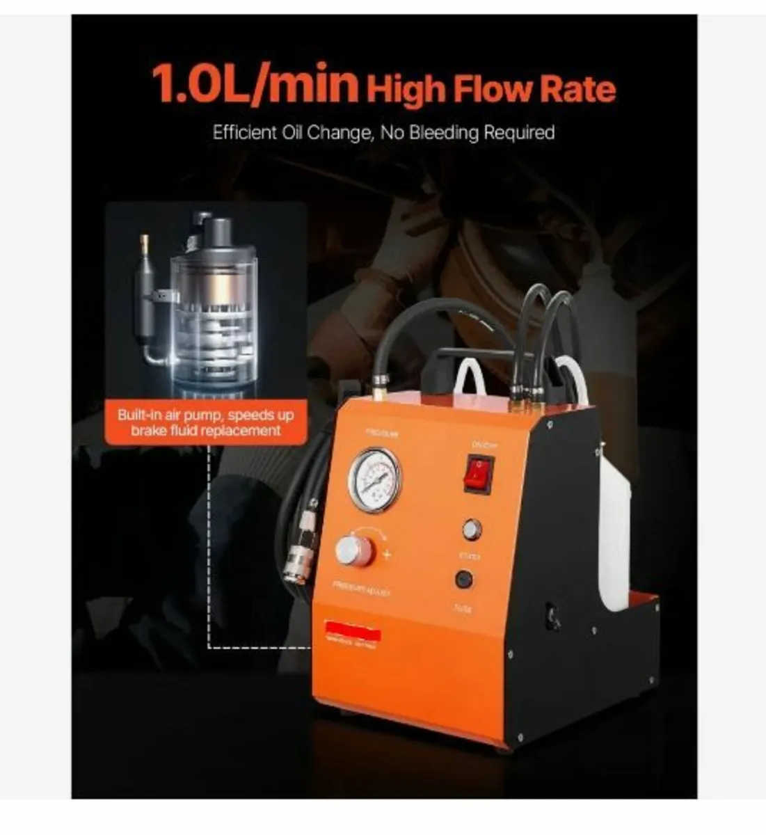 Electric Brake Bleeder Kit, Professional 220V - Image 3