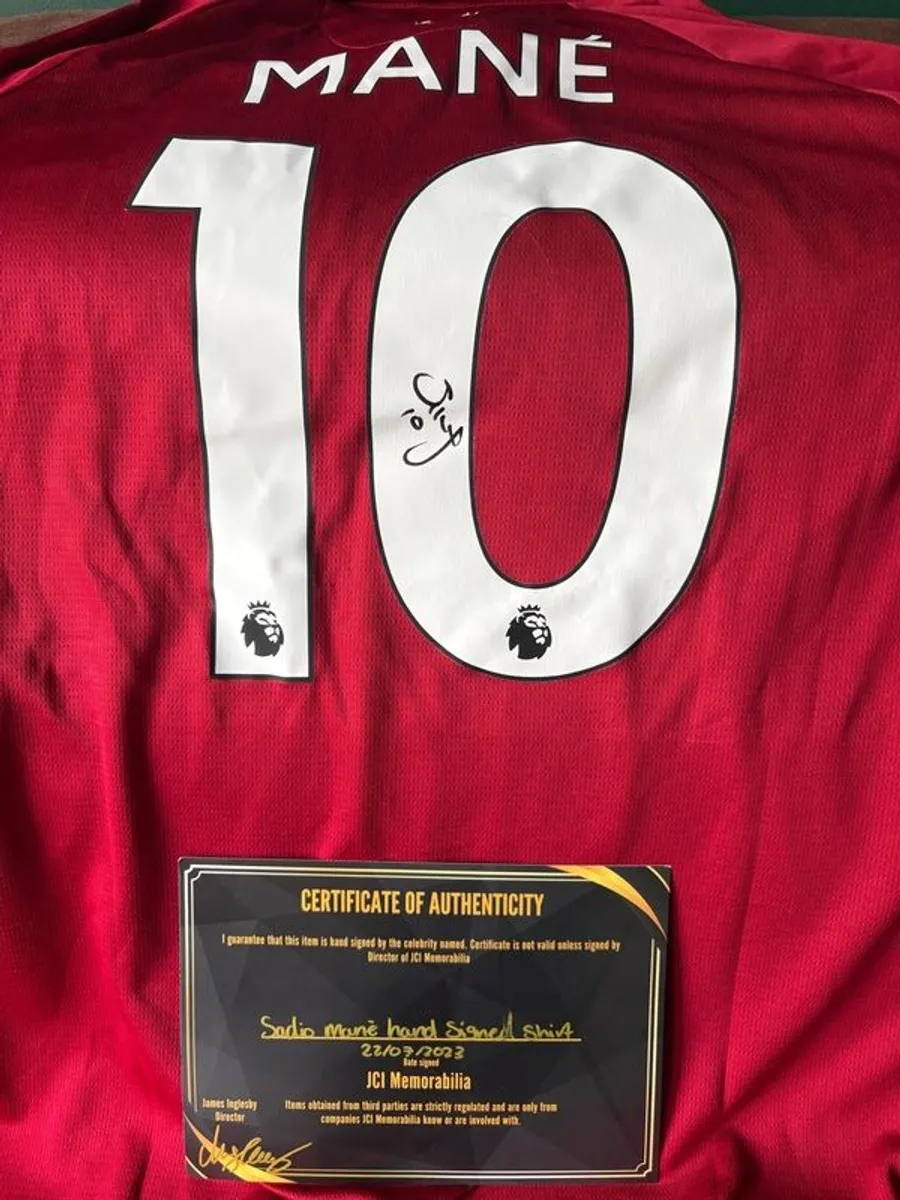 Sadio Mane signed Liverpool Jersey - Image 3