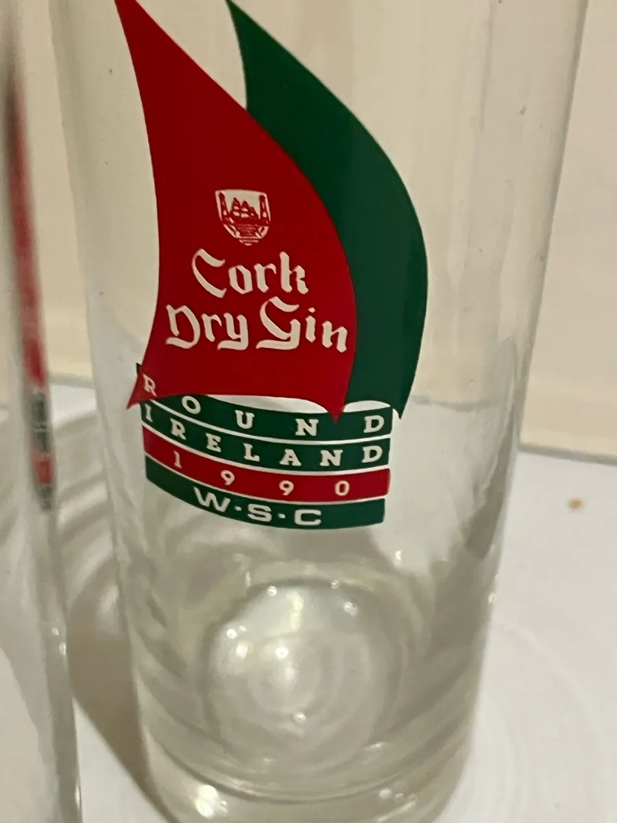 Cork Dry Gin. Glasses. WBC Race. 1990. - Image 3