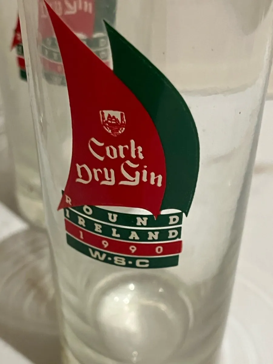Cork Dry Gin. Glasses. WBC Race. 1990. - Image 4