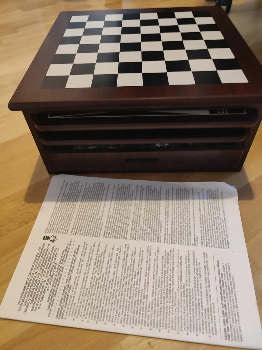 12 in 1 wooden game center - Image 2