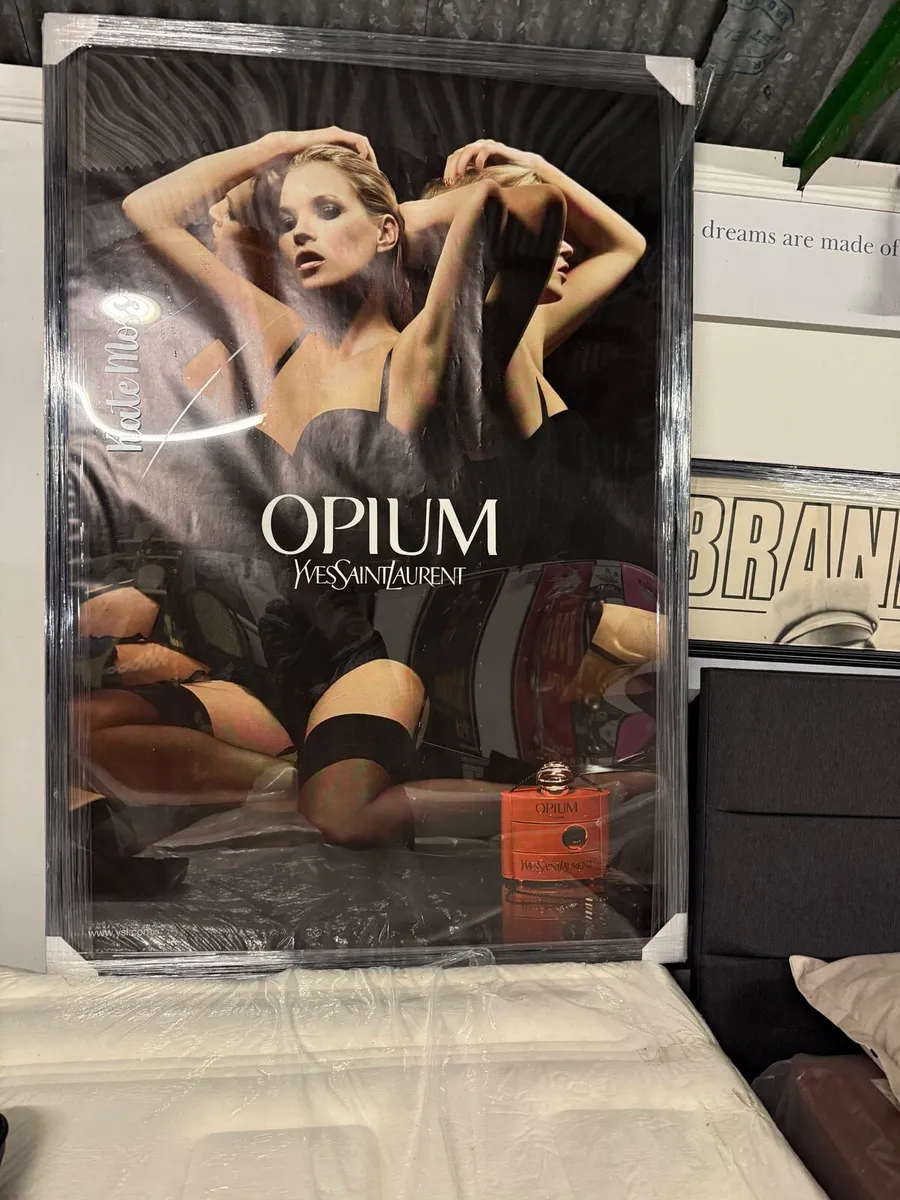 6ft ysl Kate moss original picture framed