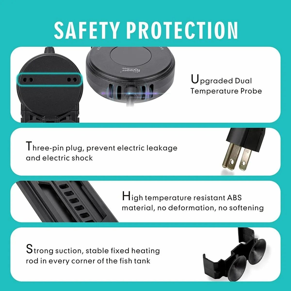 Aquarium Heater 800W Underwater Water Heater - Image 3