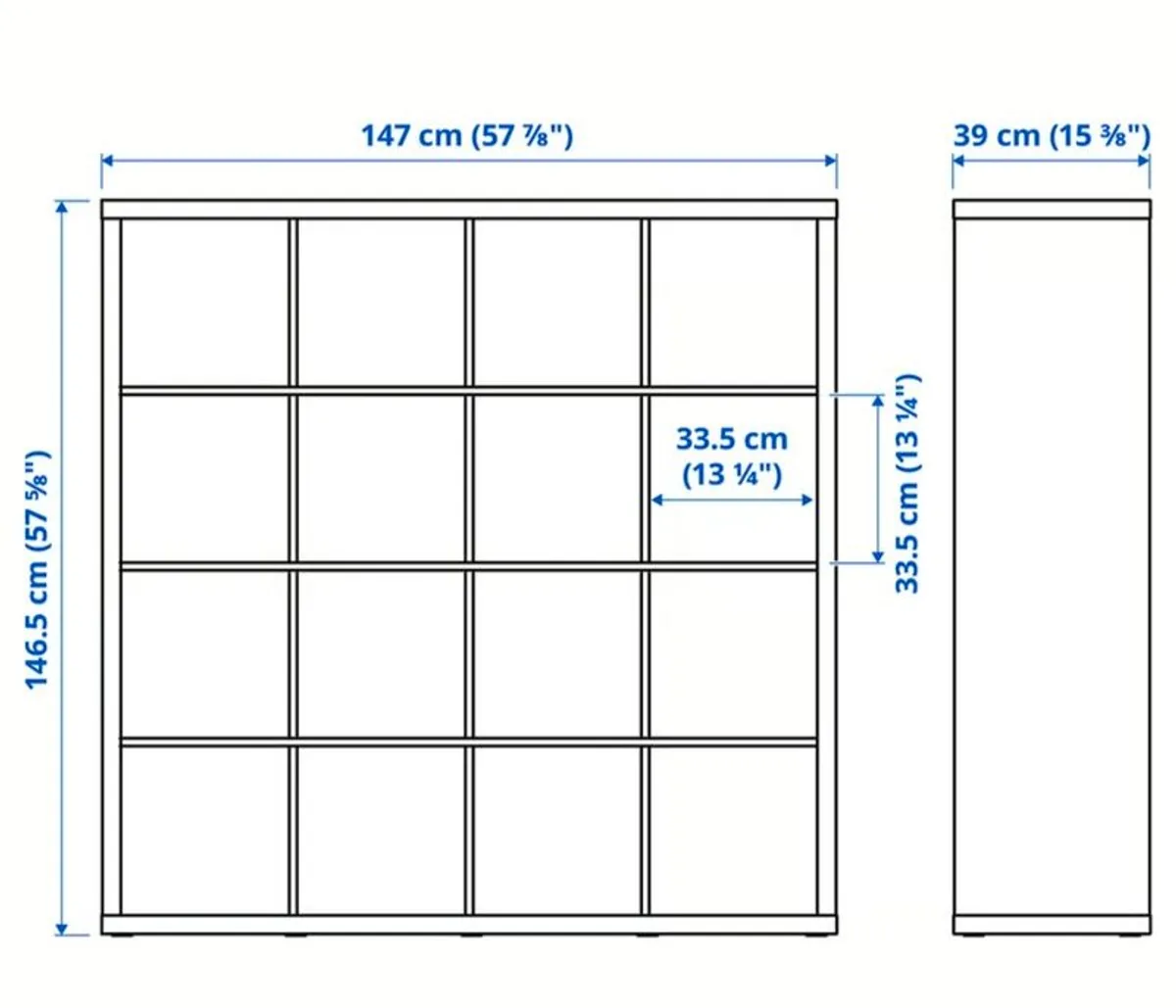 Ikea KALLAX black shelves - Image 4