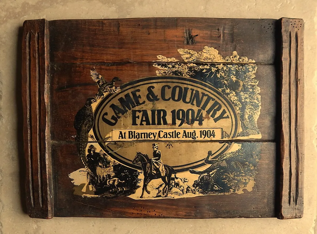 Vintage Wooden Wall Plaque of Blarney Fair - Image 1
