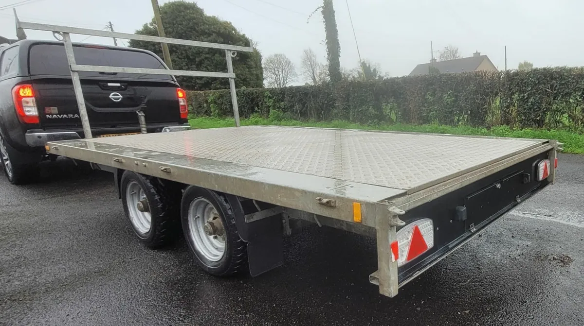 2022 Nugent Double Axle Flat Bed Trailer 12x6ft - Image 3